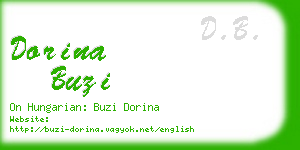 dorina buzi business card